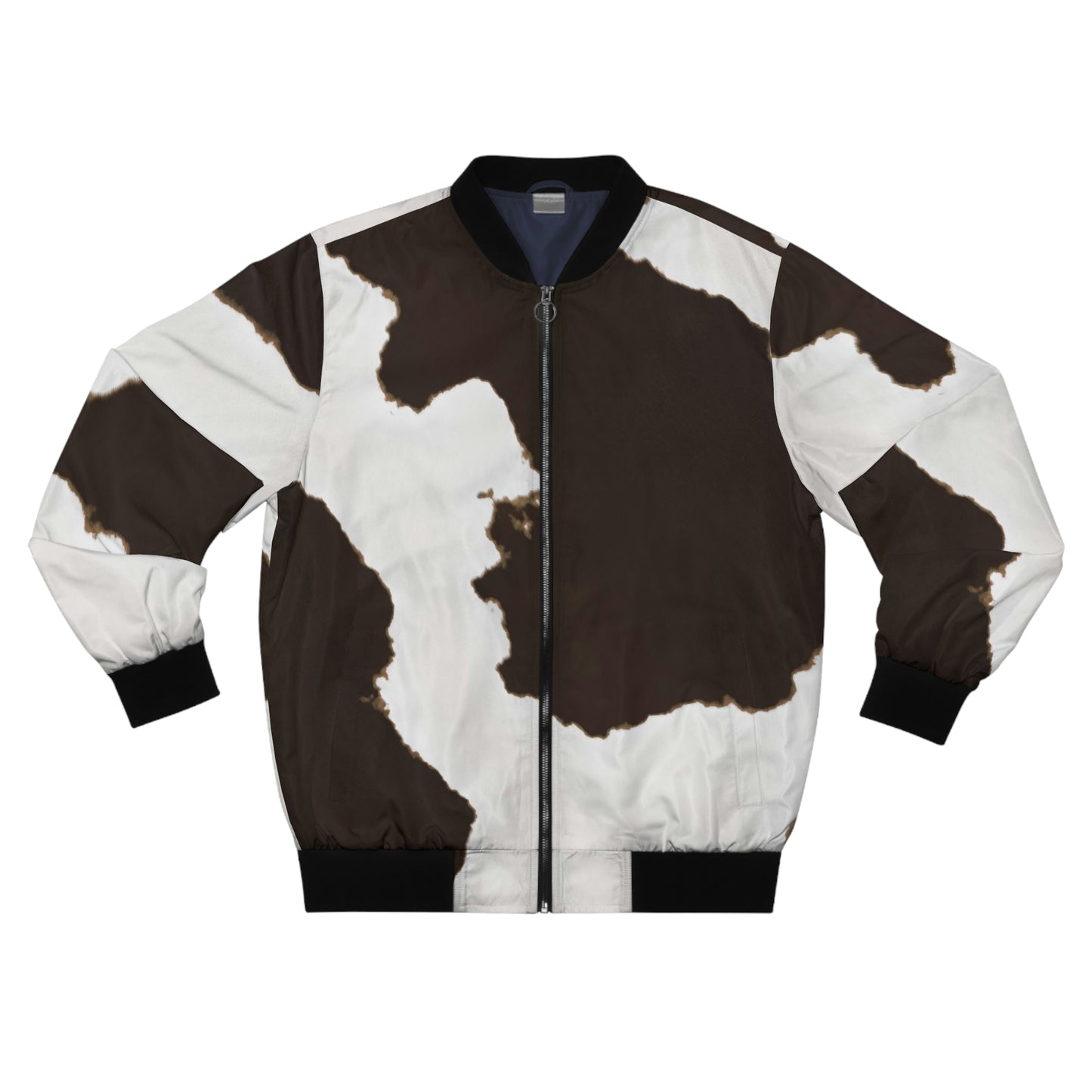 Cow Print Bomber Jacket